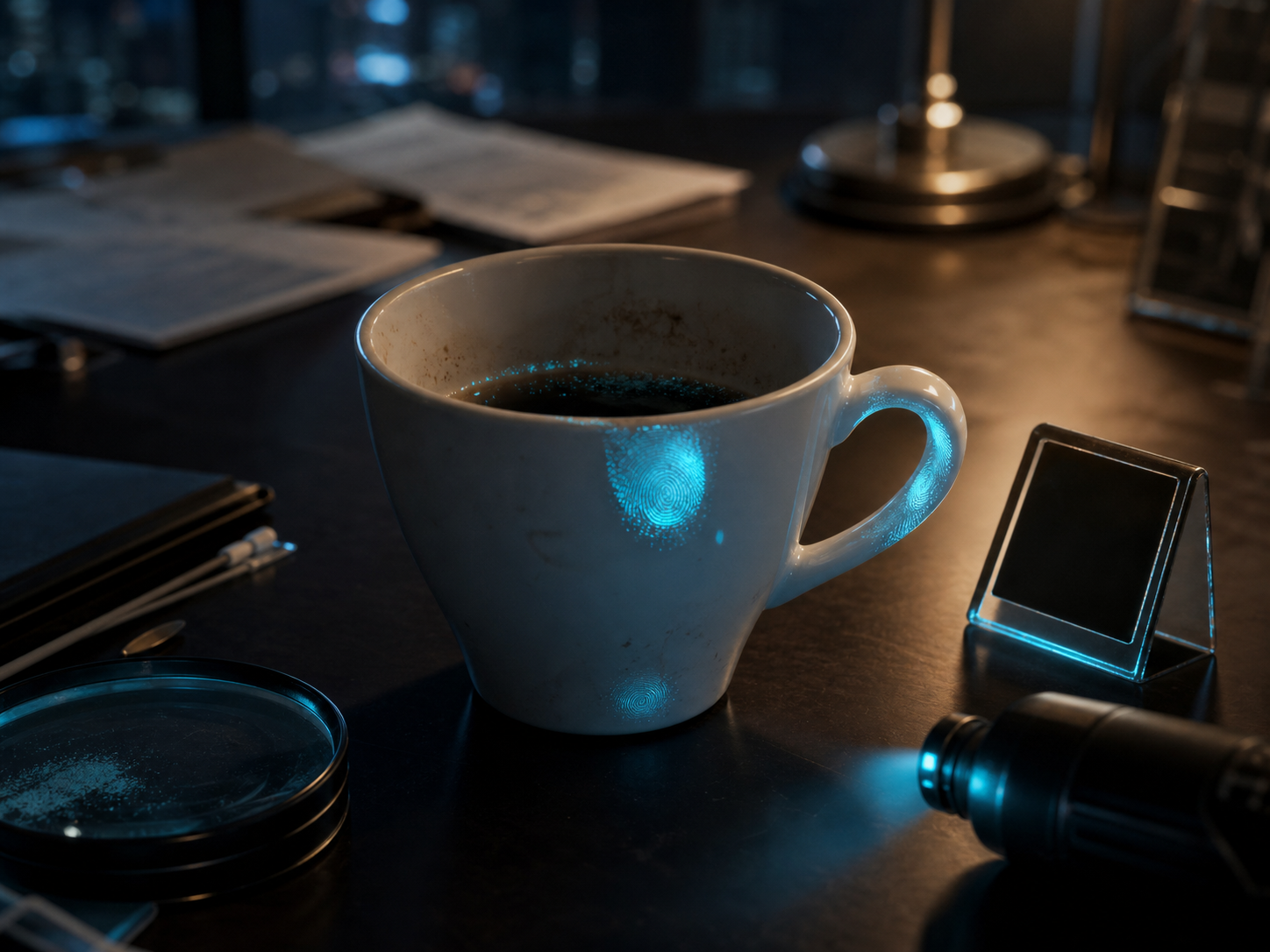 毒咖啡杯物证